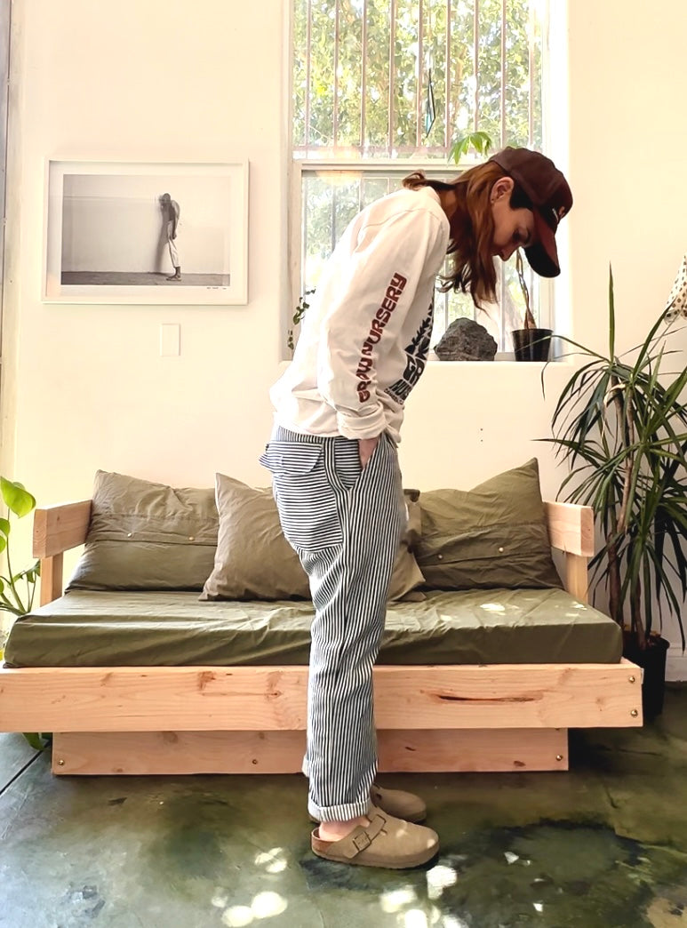 Limitless Trouser in Hickory Stripe