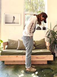 Limitless Trouser in Hickory Stripe