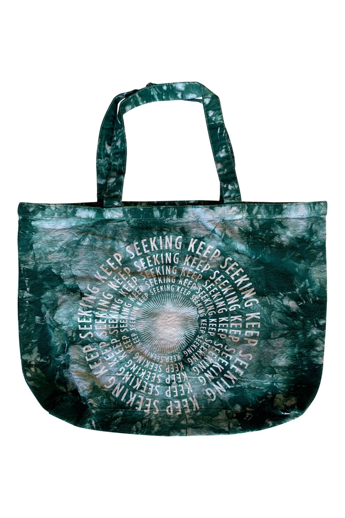 Keep Seeking Tie Dye Tote Bag