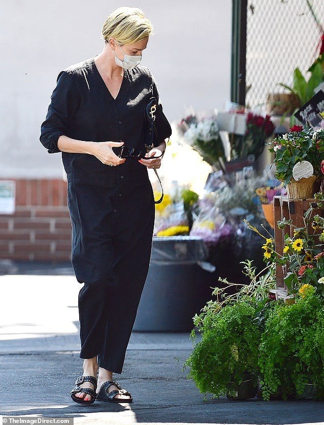 Charlize Theron picks up a SEEKER Hemp Jumpsuit for herself