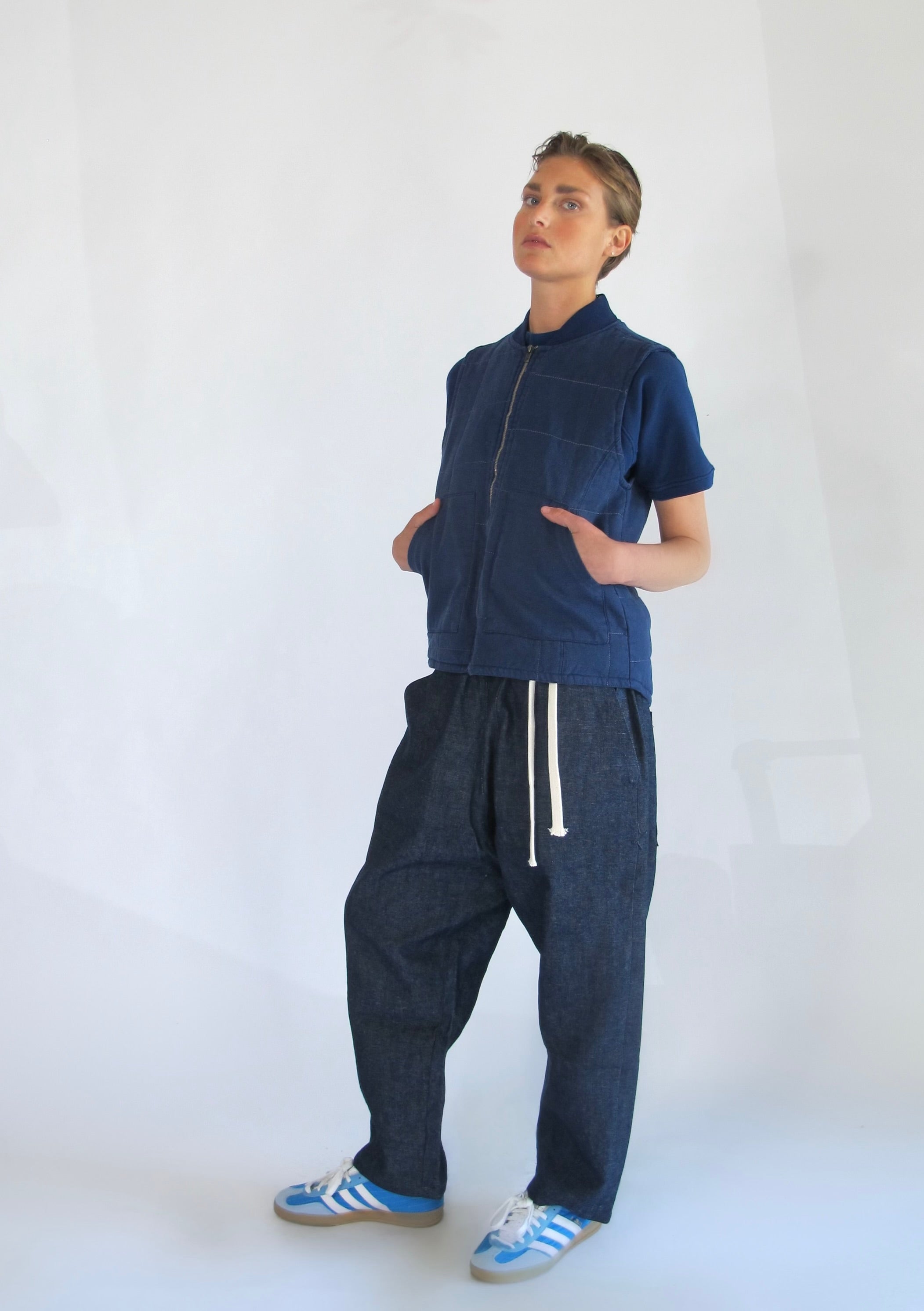 HEMP MIX DENIM SLACKS[INDIGO] | 1LDK (ワンエルディーケー