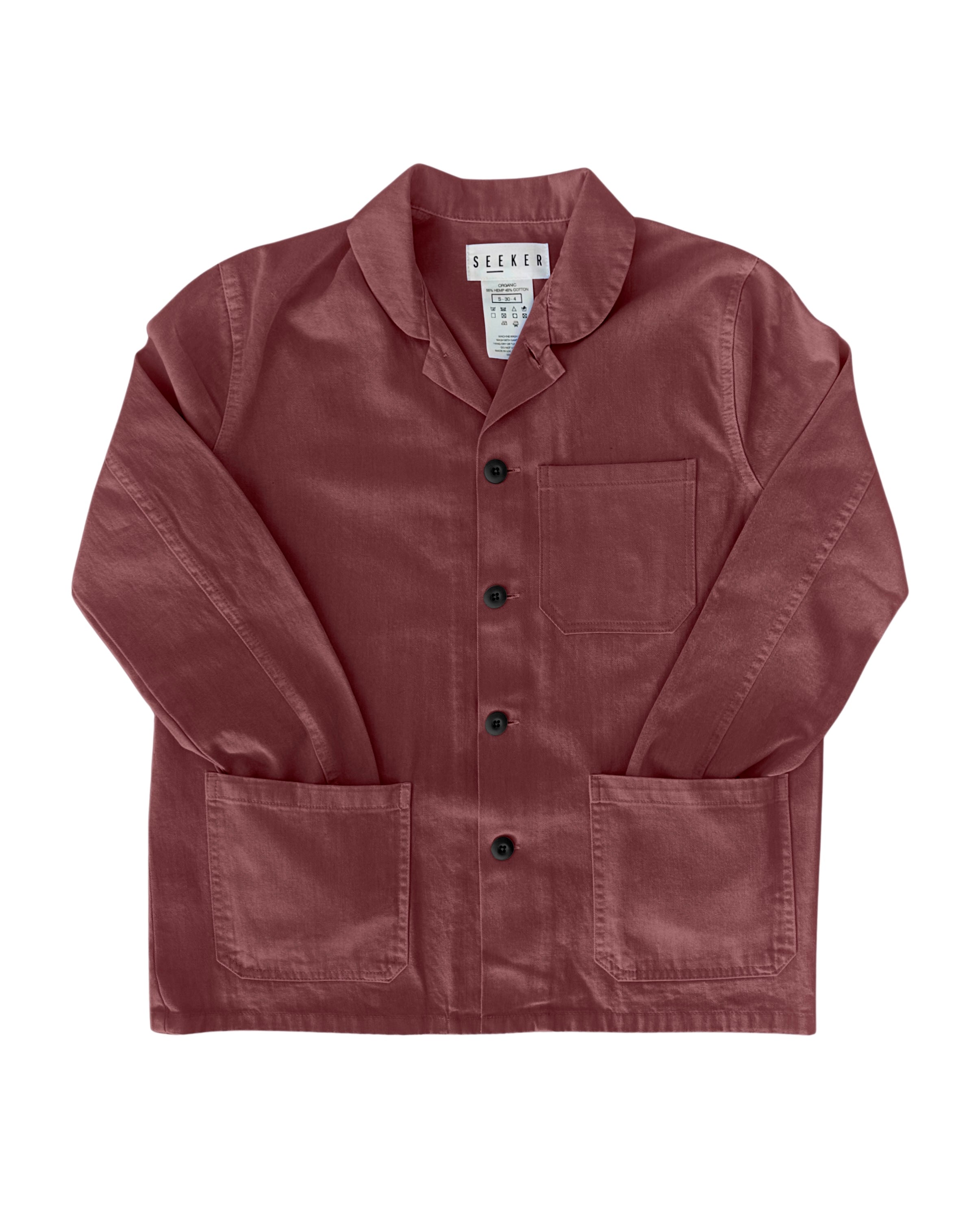 【新品】Gorch Cotton Silk Collar Work Jacket SEEKER Chore Coat – S E E K E R