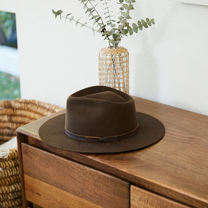 Dylan Fedora-B Leather Bow