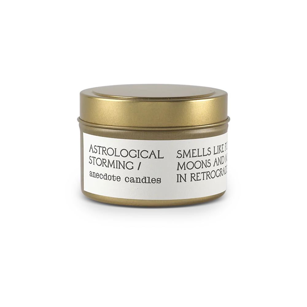 SOY ANECDOTE CANDLE- ASTROLOGICAL STORMING- TRAVEL
