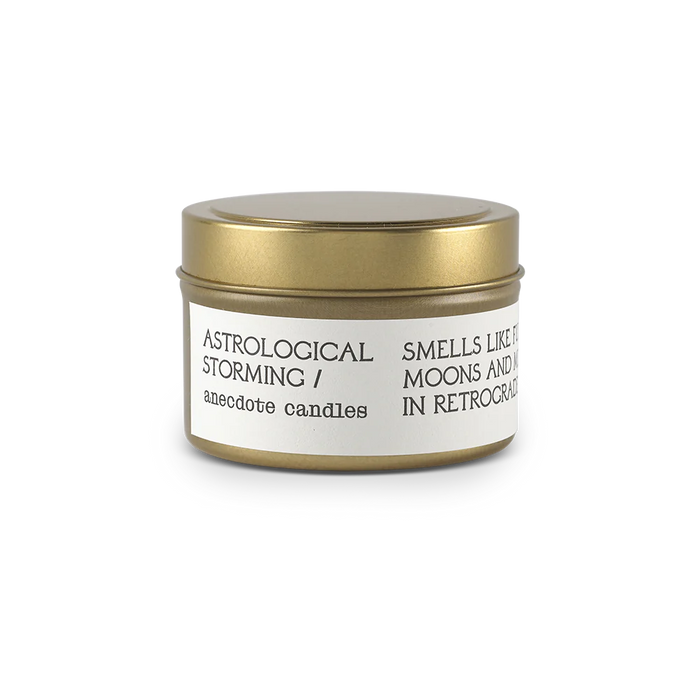 SOY ANECDOTE CANDLE- ASTROLOGICAL STORMING- TRAVEL