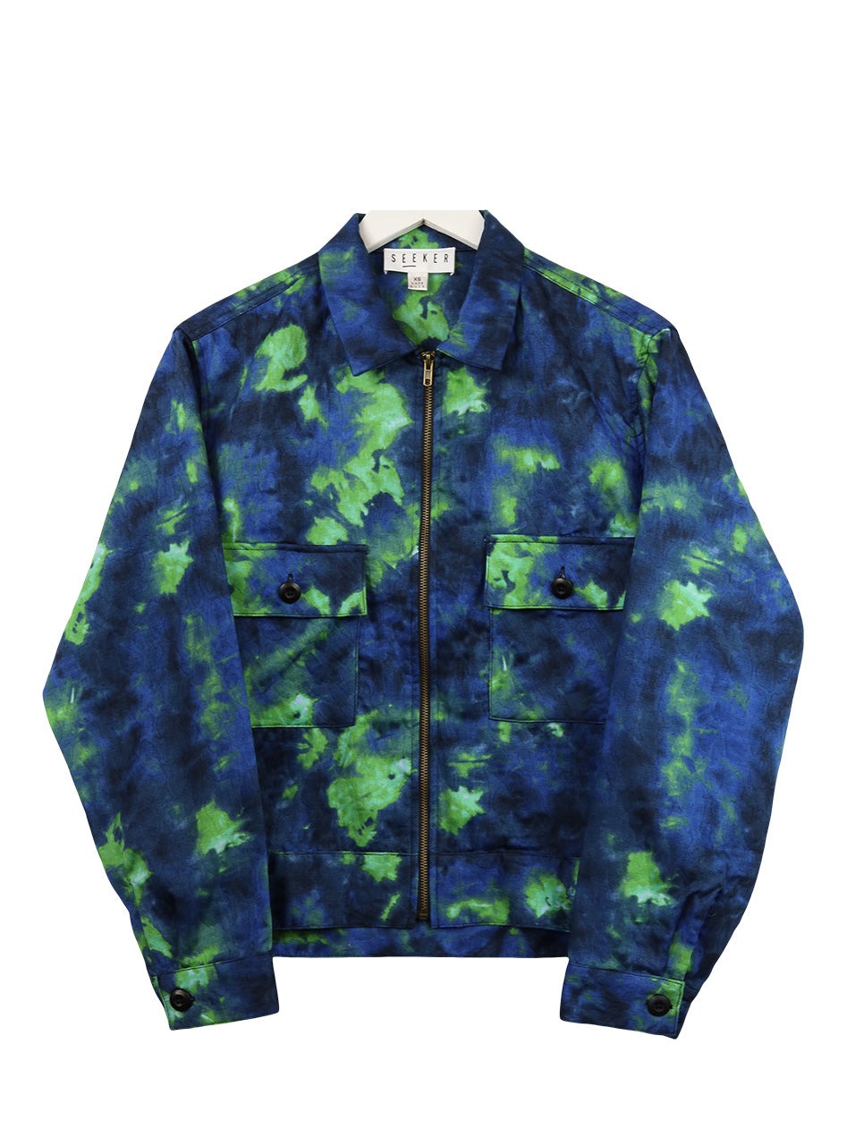 Vault Jacket in Pond Tie Dye – S E E K E R